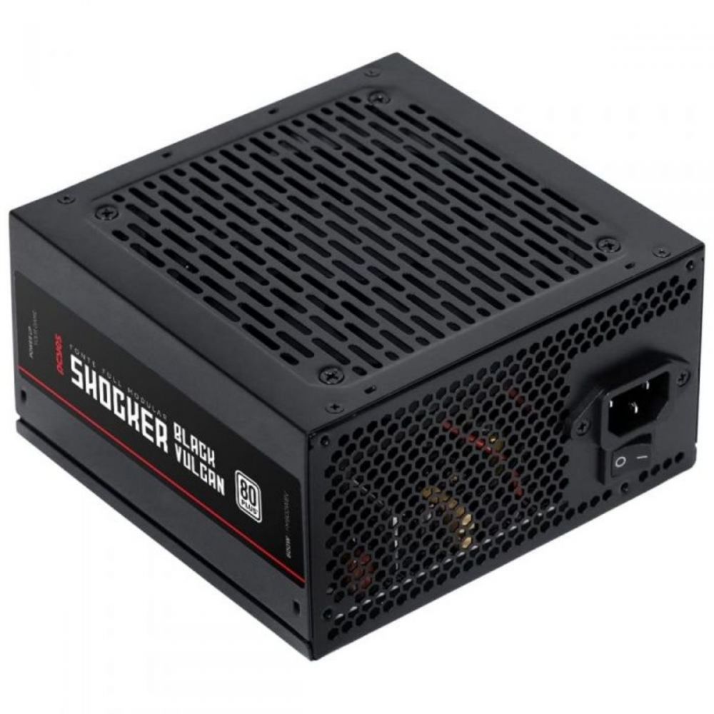 Fonte Gamer Shocker 600W Full Modular Black FM600WBV - PcYes
