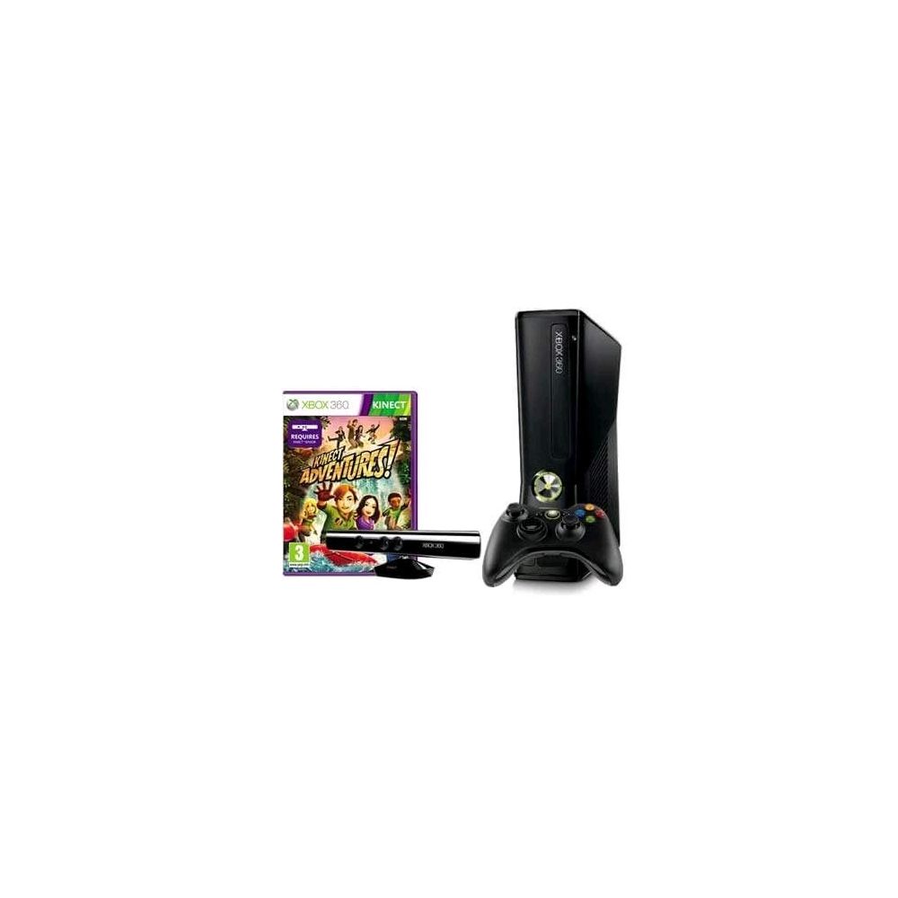 Xbox 360 Slim 4gb + Sensor Kinect + Jogo Kinect Adventures - Microsoft -  GAMES E CONSOLES - CONSOLE XBOX : PC Informática