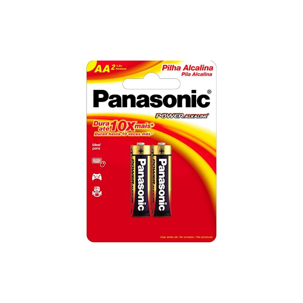 Pilha Alcalina AA C/ 2 - Panasonic