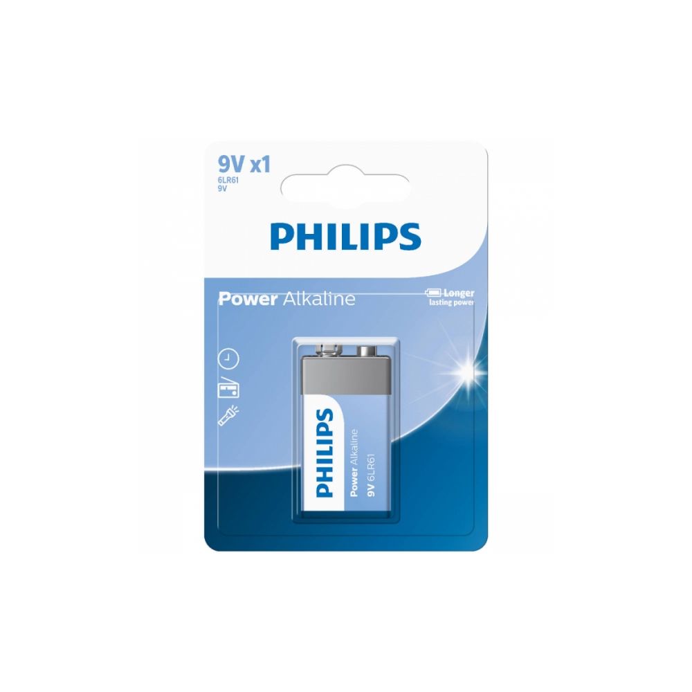 Bateria Alcalina 9V 6LR61P1B/59 - Philips