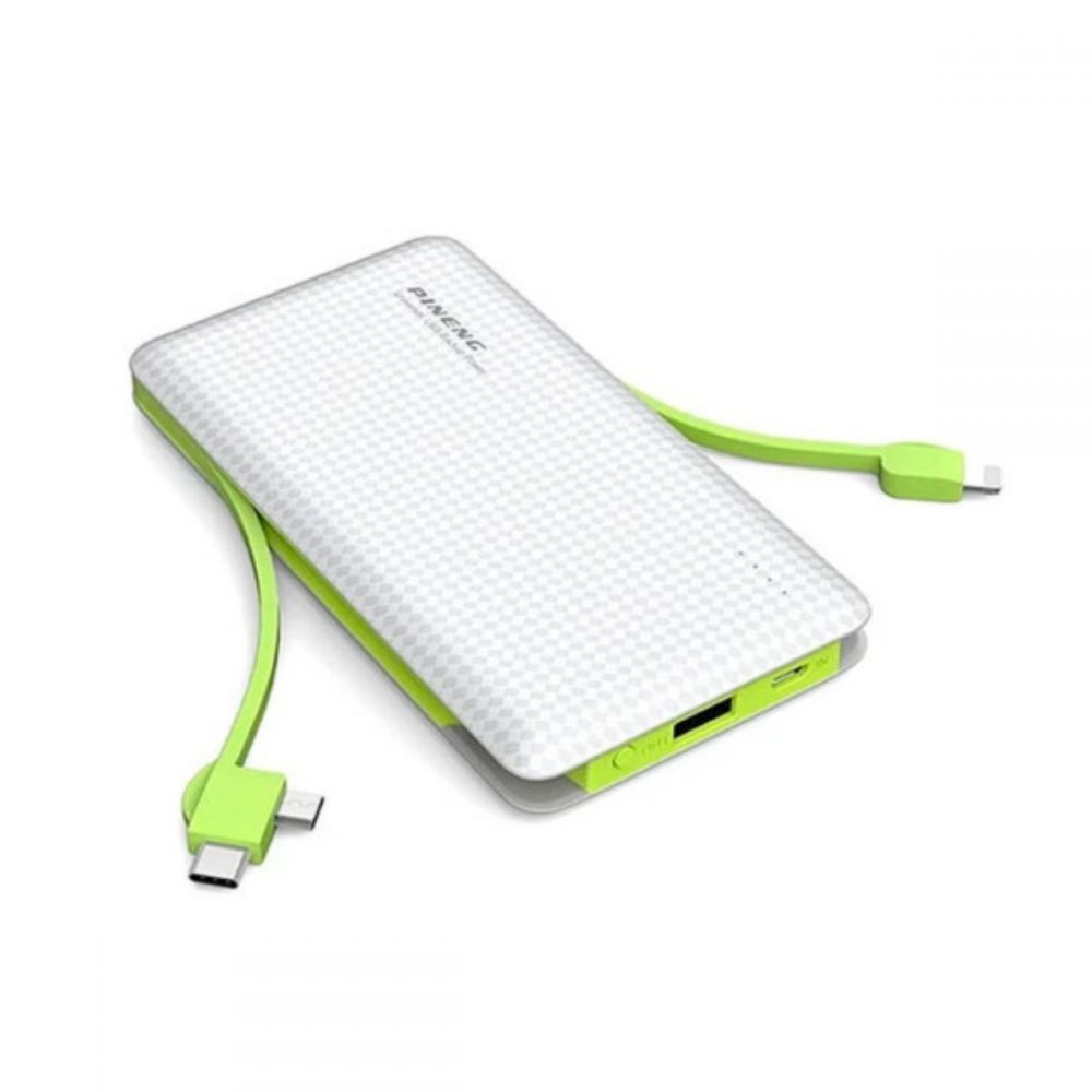 Carregador Portátil TipoC Lightning Branco – Pineng