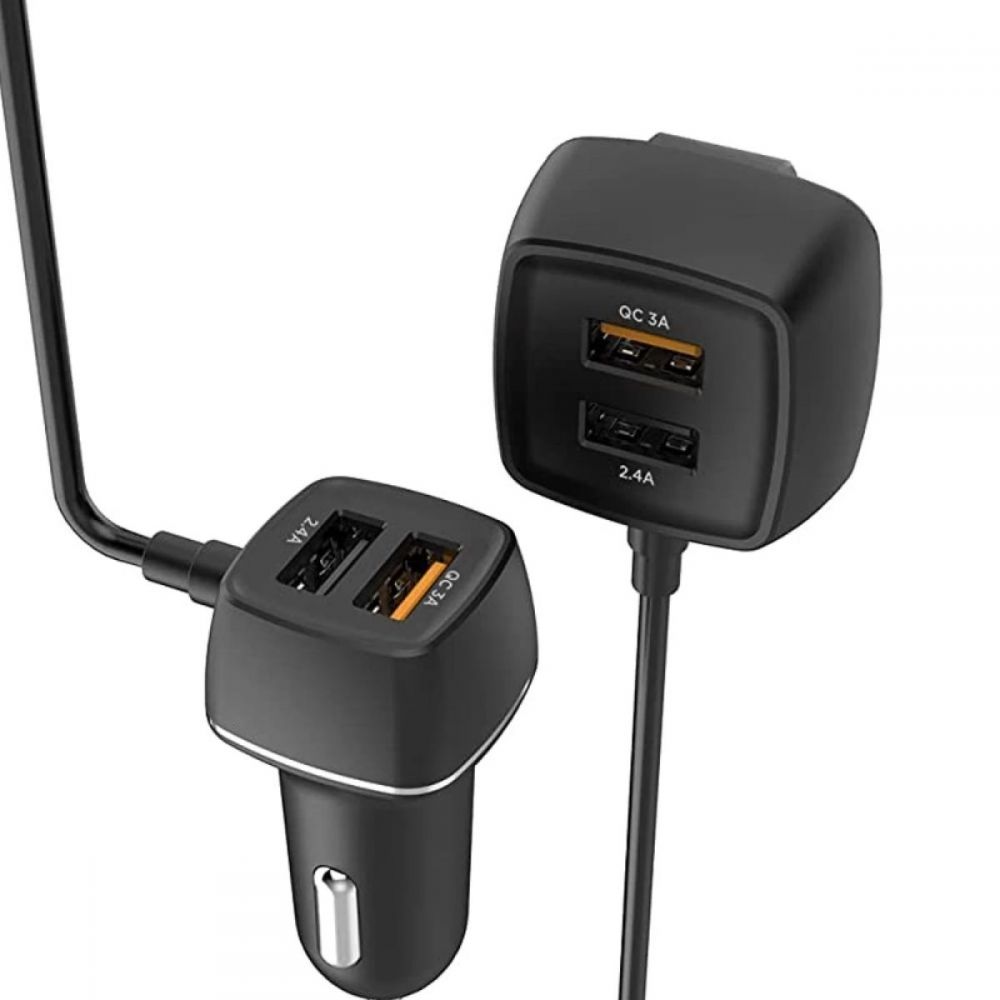 Carregador Veicular Universal 60W 4 Portas Usb - ELG