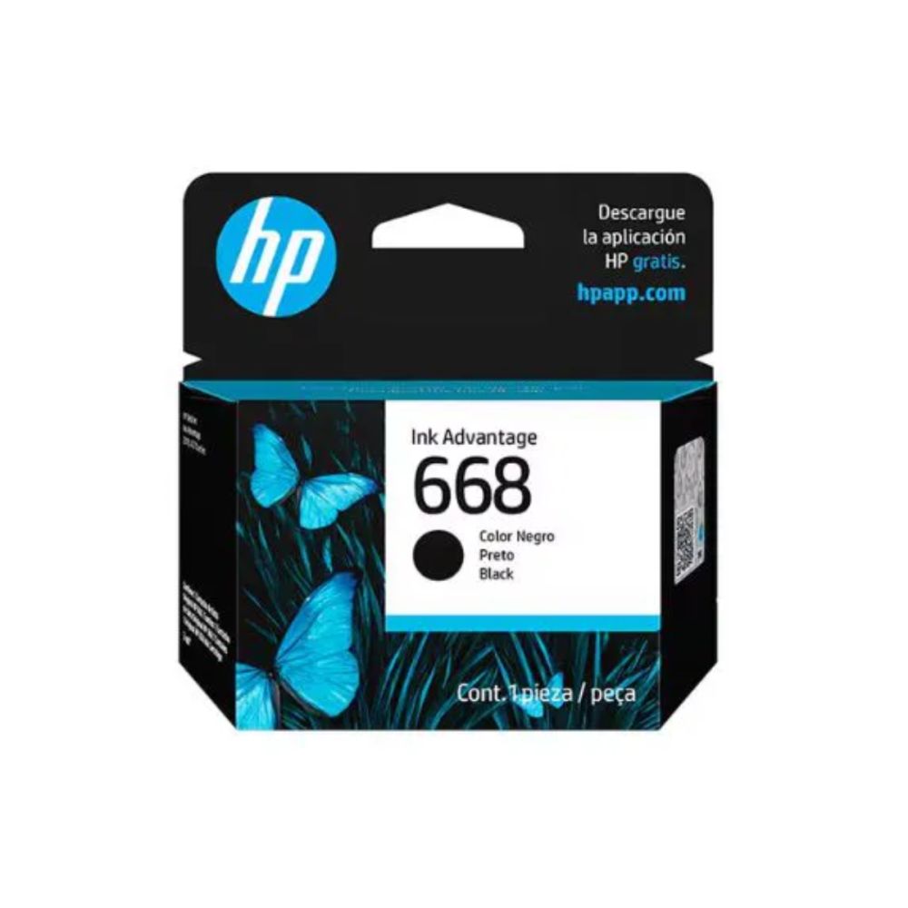 Cartucho 668 7fp37vl Preto 3ml Original  - Hp