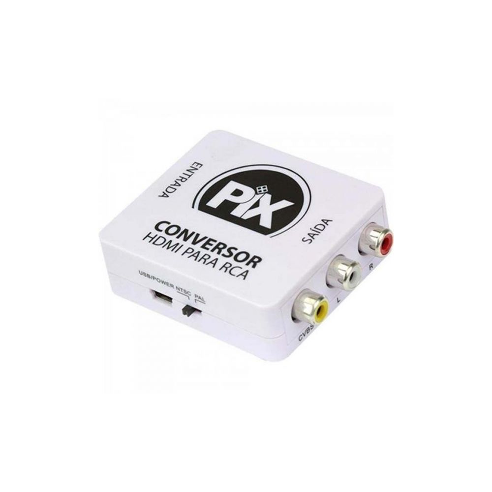 Conversor HDMI para RCA AV Branco 075-7188 - Pix