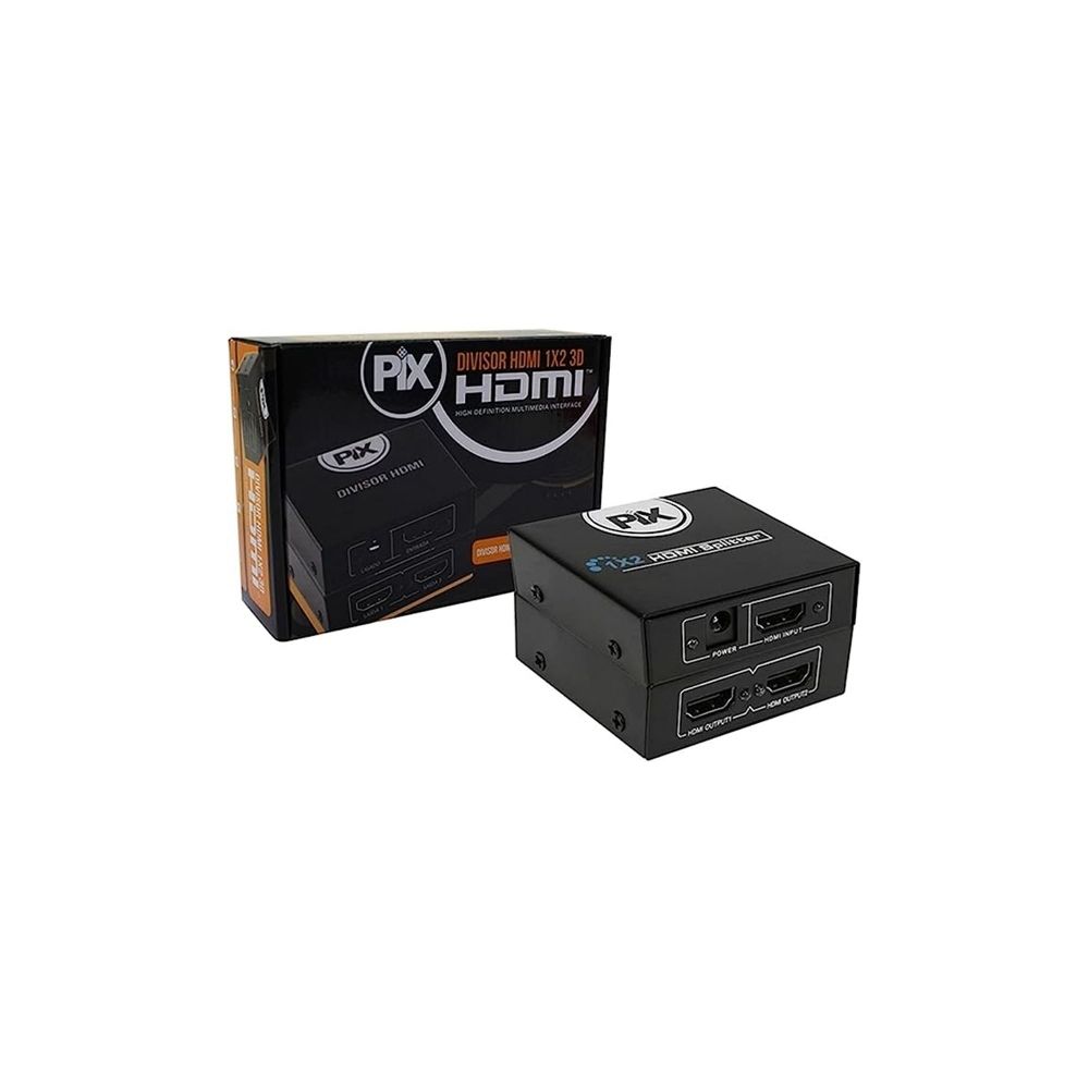 Splitter HDMI 1 Entrada 2 Saídas 1.4,  075-0811- Pix