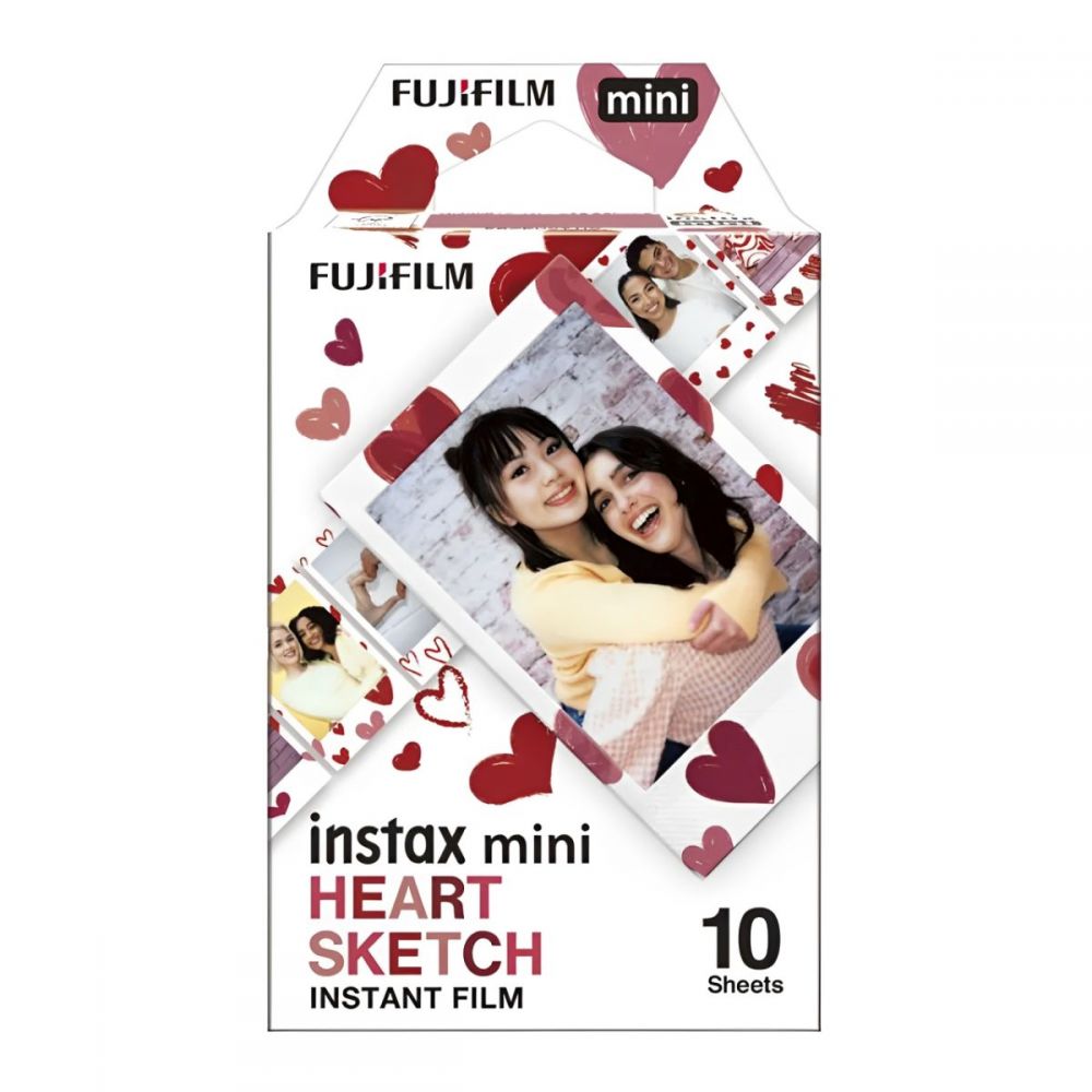 Filme Instax Mini Heart Sketch 10 Fotos - Fujifilm