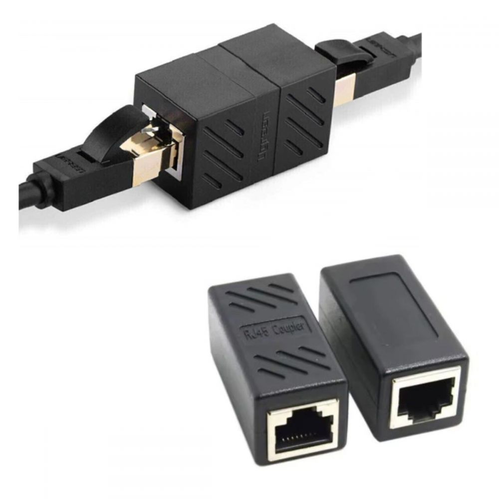 Emenda Extensor RJ45 FxF LA-E10 /1000Mbps - PlusCable