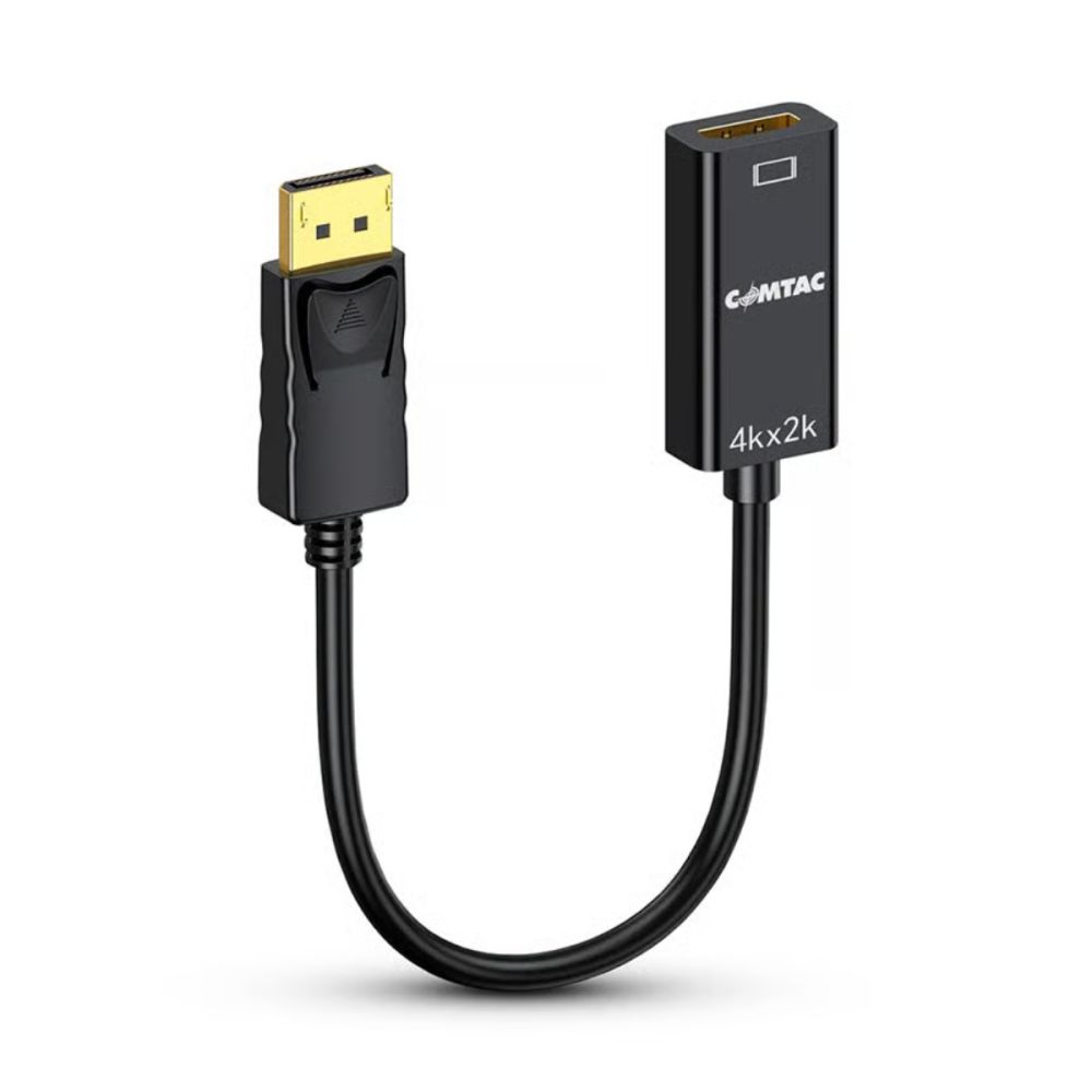 Conversor DisplayPort para HDMI 4K 20 cm - Comtac 
