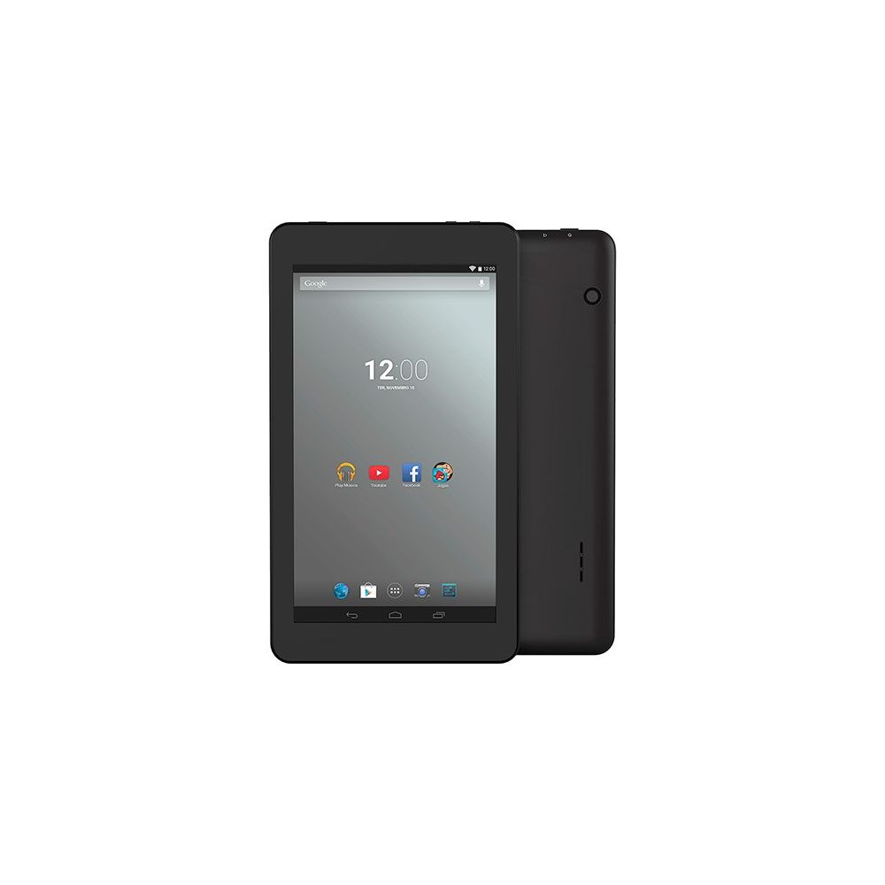 Tablet Every E701 8GB Wi-Fi Tela 7'' Android 4.4 Quad-Core 1,2GHz Preto