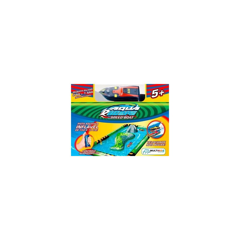 Pista Inflável com Lancha Aqua Racers BR207 - Multikids