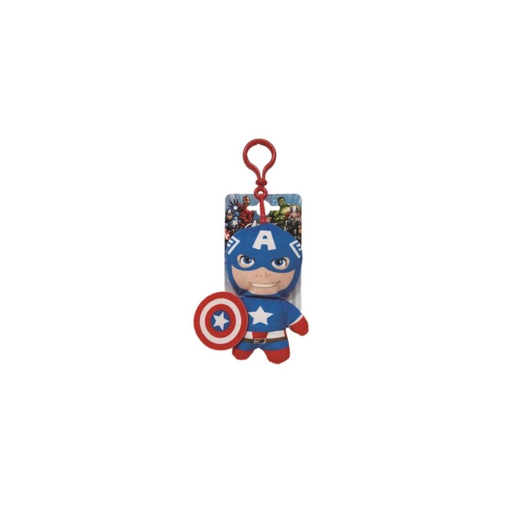 Chaveiro do Capitão America em Pelúcia Vingadores Marvel - Buba Brinquedos 