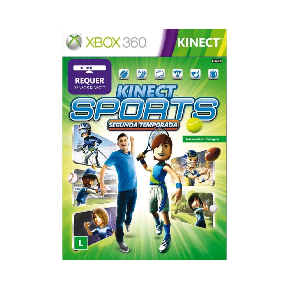 Box e manual em português do jogo Xbox 360 kinect sports. - Casa