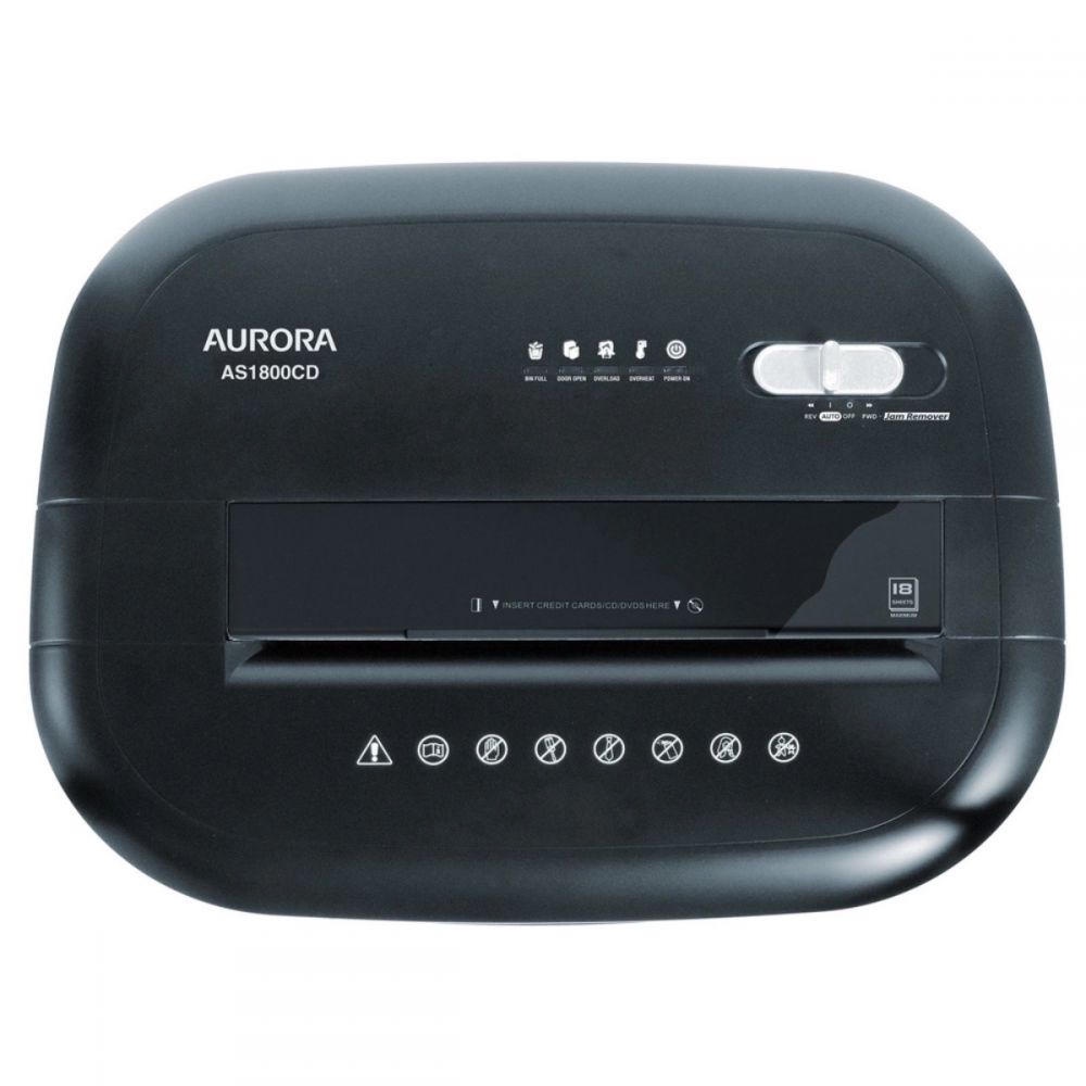 Fragmentadora de papel as1800cd 220v Preto - Aurora