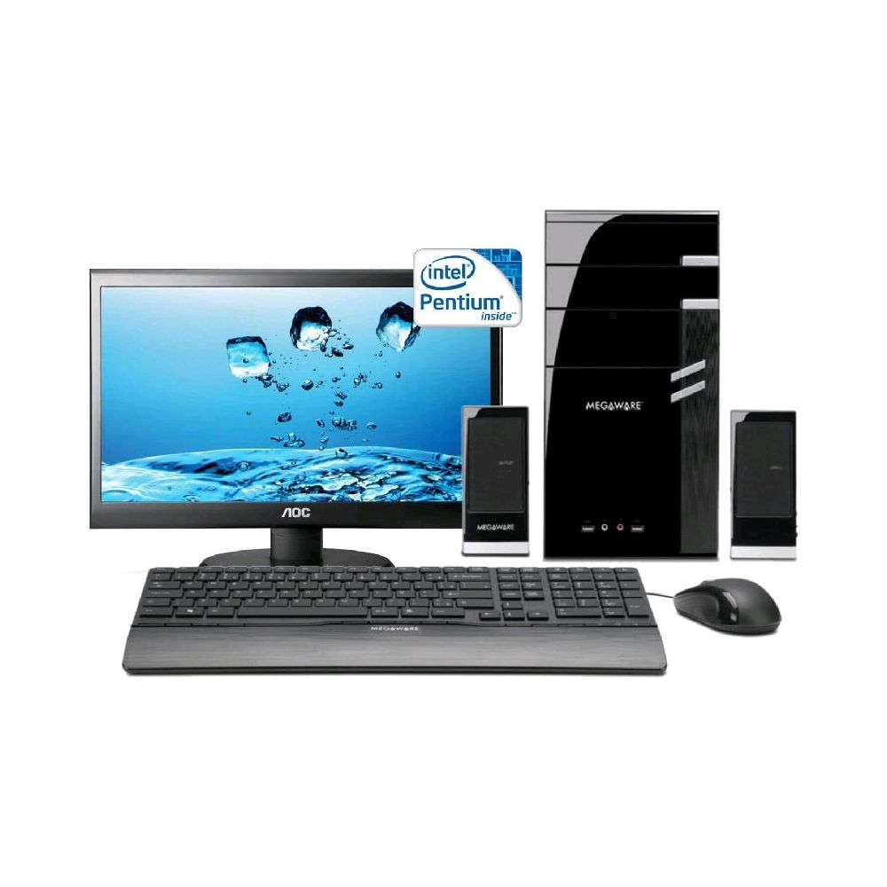 Computador c/ Intel® Pentium® Dual Core G2030, 4GB, 01TB Sata, DVD-RW, Linux + M