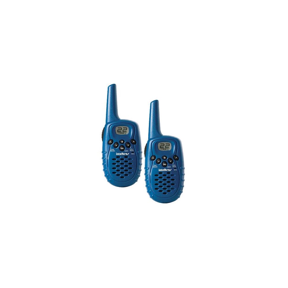 Rádio de Comunicação TWIN 4KM Azul  22 Canais Bloqueio de Teclado - Intelbrás