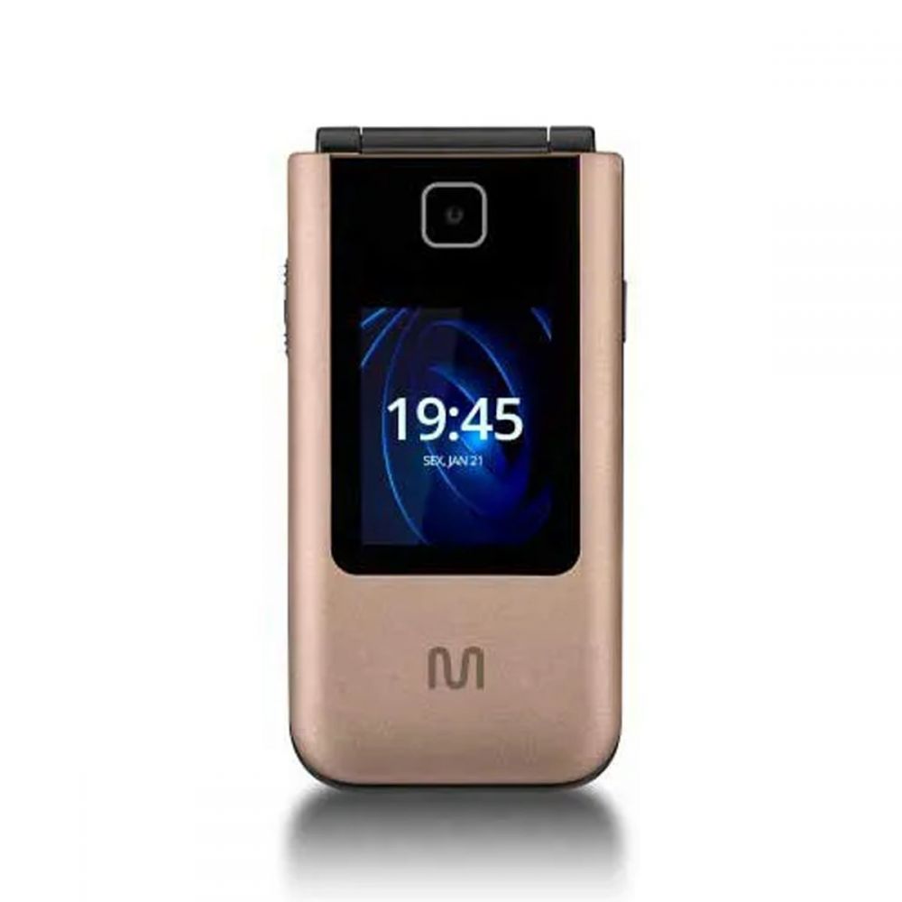 Celular Flip Vita Lite P9163 Dourado - Multi