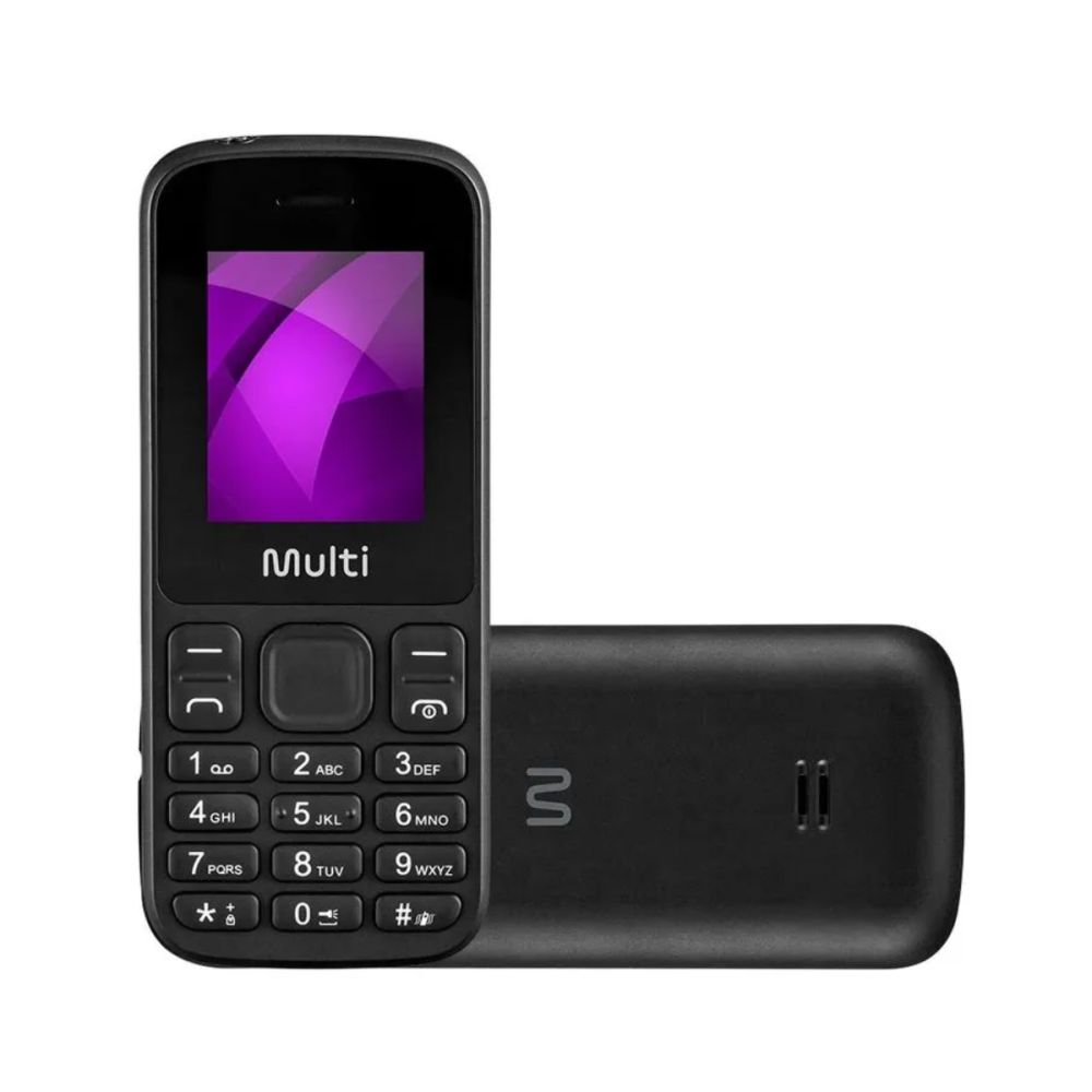 Celular UP 4G Dual Chip Mp3 Preto P9139 - Multi