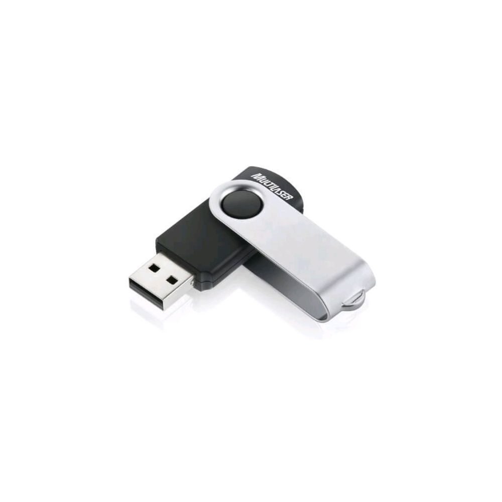 Pen Drive Twist 2 8GB Mod.PD103 Preto e Prata - Multilaser