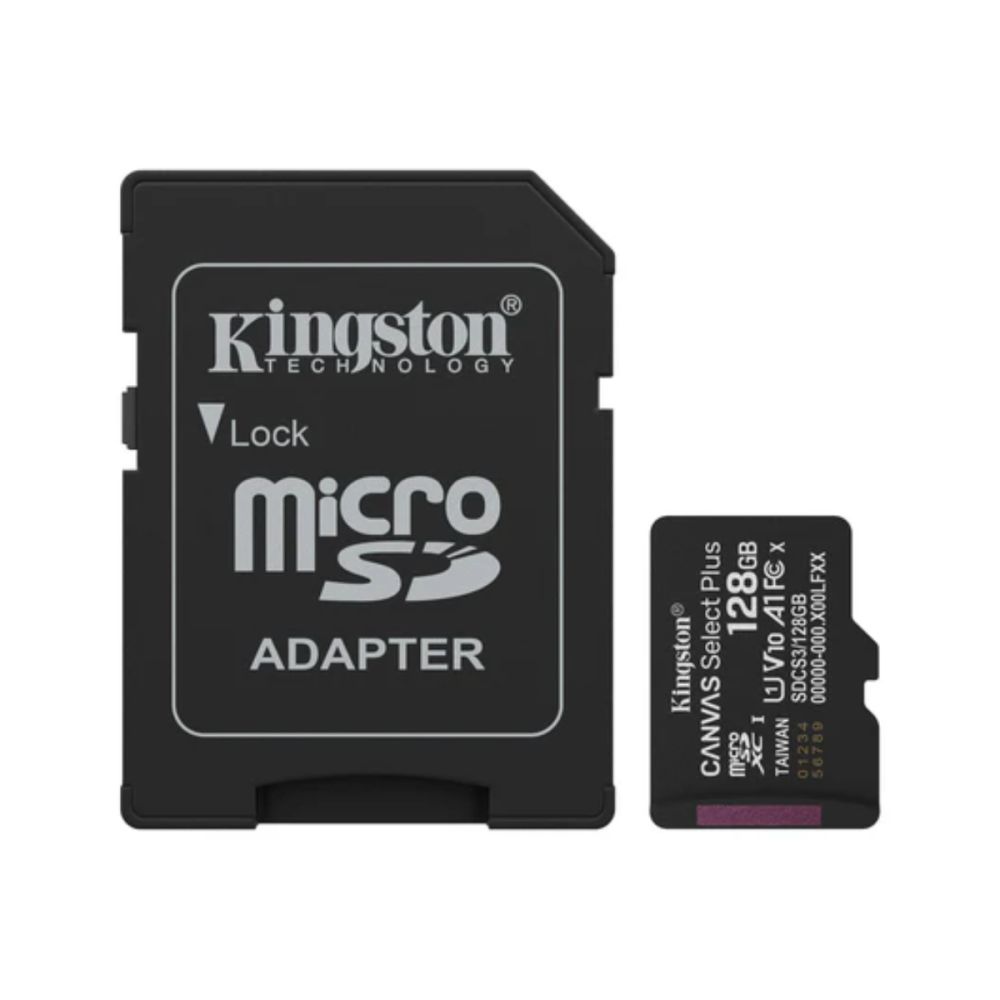 Cartão de memória microSD 128GB Canvas Select Plus-KINGSTON