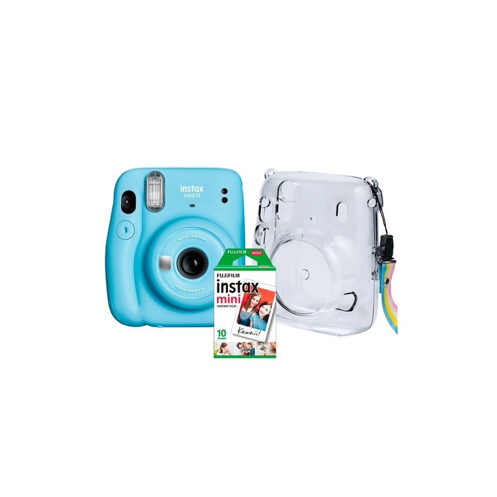Kit Câmera Instantânea Azul Pack Filmes Bolsa 705066135 - Fujifilm