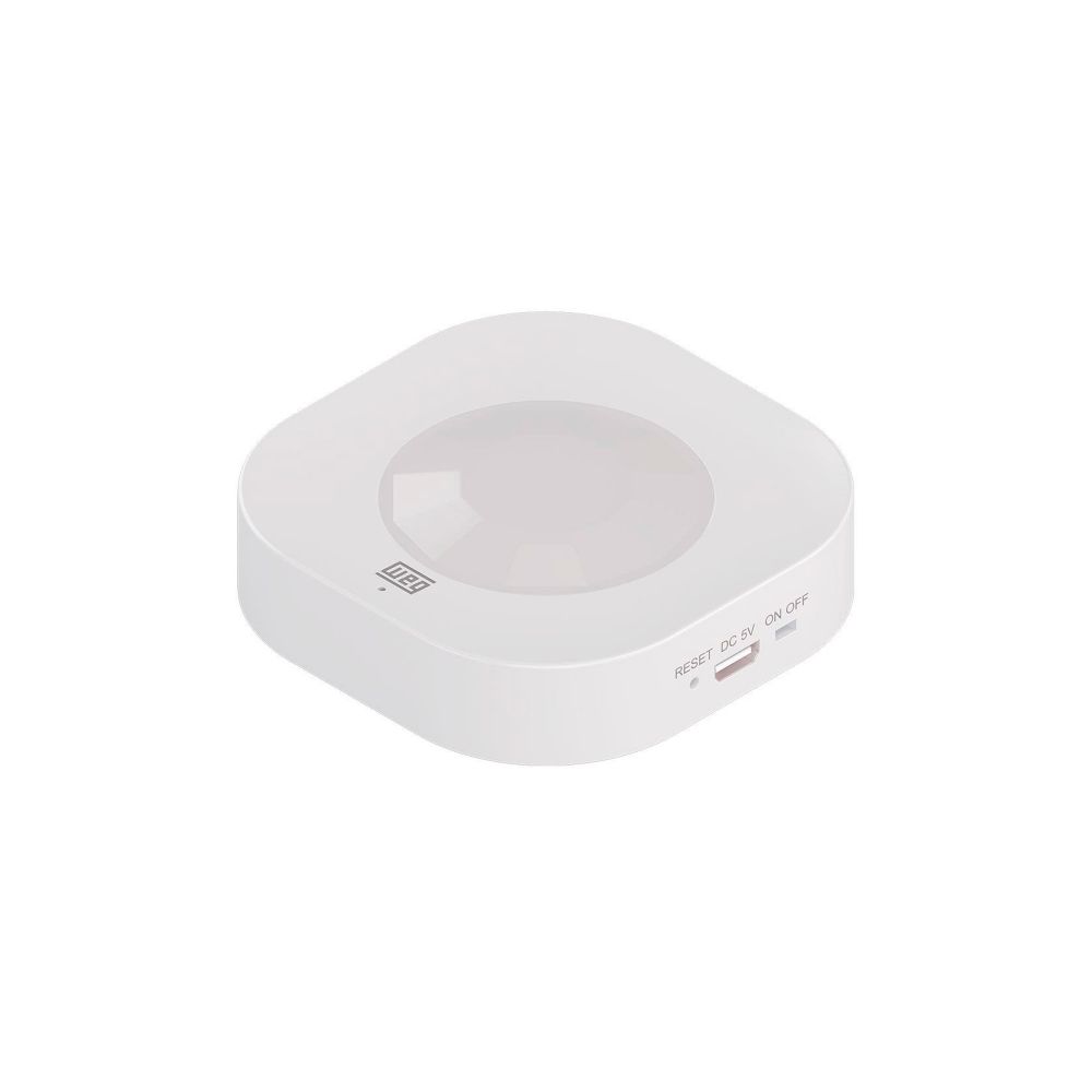 Sensor de Movimento Wi-Fi Recarregável Branco 15718998 - Weg