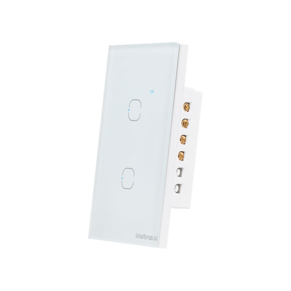 Interruptor Touch Inteligente 2 Teclas EIW1002 - Intelbras