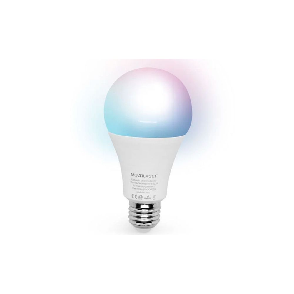 Lâmpada LED Bulbo Inteligente Colorida SE224 - Multilaser