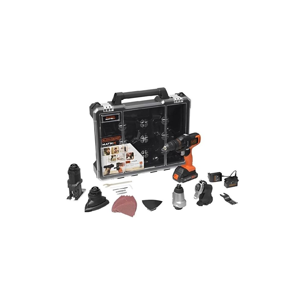 Jogo Ferramenta 6 Cabeçotes Intercambiáveis MTX20K6A-BR 20V - Black+Decker