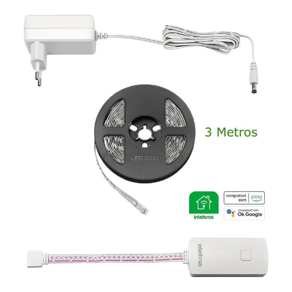 Fita LED Inteligente Wi-Fi RGB 3m – Intelbras