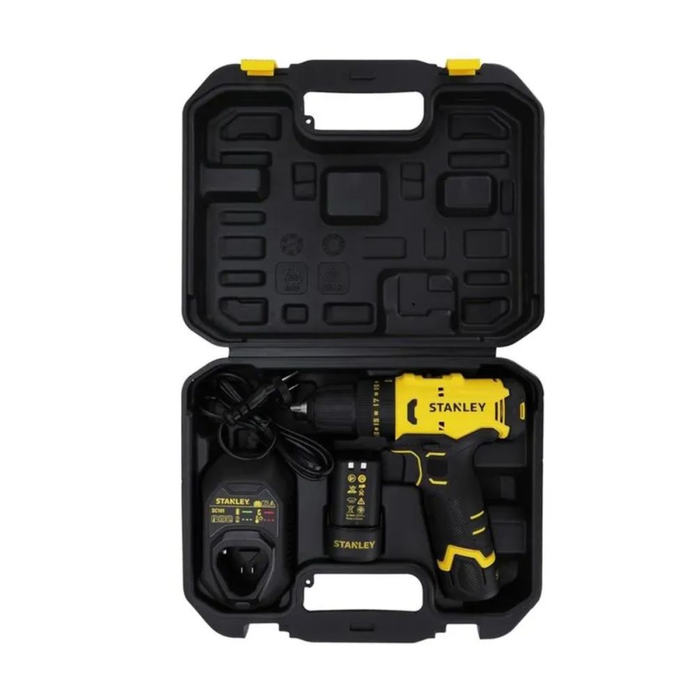 Furadeira/Parafusadeira 3/8 pol. 02 Baterias 12V - Stanley