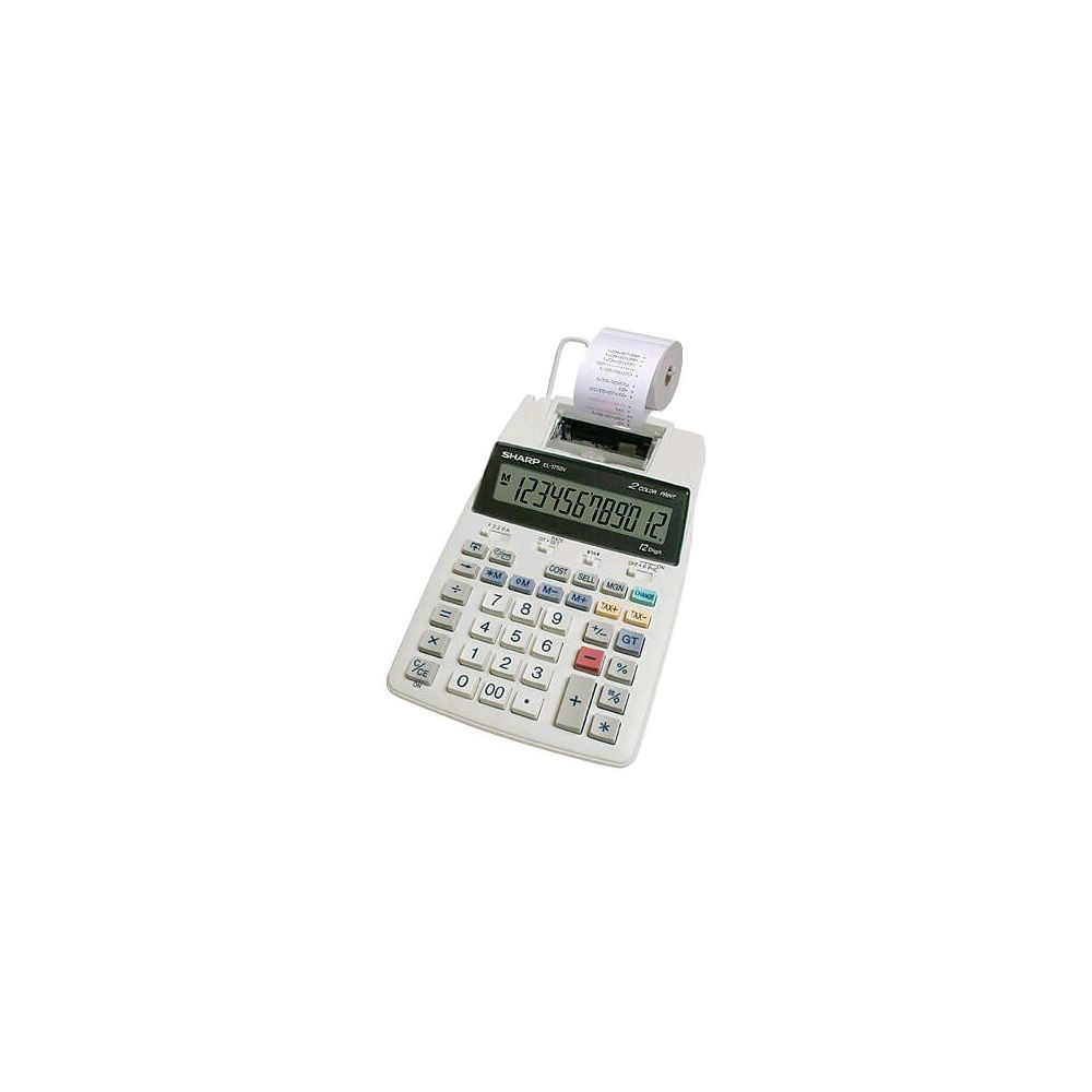 Calculadora de Mesa Mod.EL1750V 12 Dígitos com Visor / Impressora / Calendário /