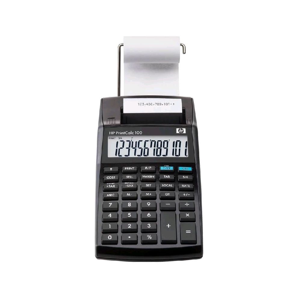 Calculadora de mesa HP Print Calc 100  com impressora (pilha) - HP