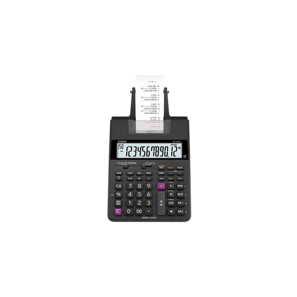 Calculadora de Mesa 12 Dígitos HR-100RC-BK Preta - Casio 