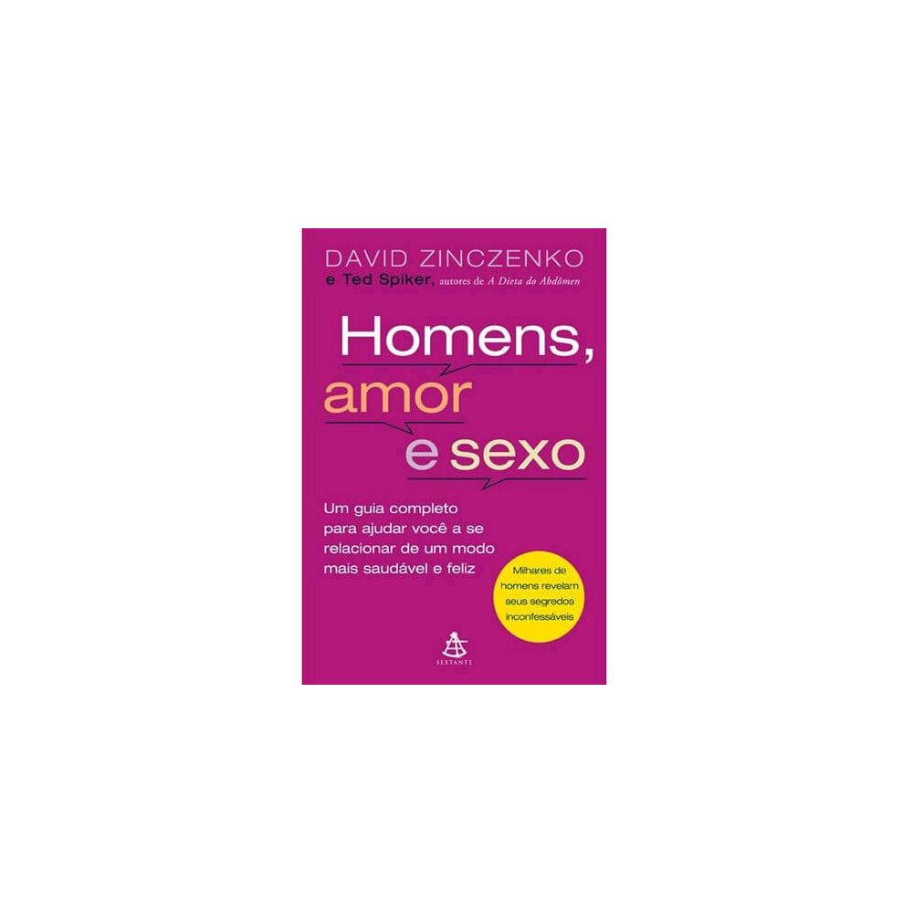 Livro- Homens, amor e sexo - David Zinczenko