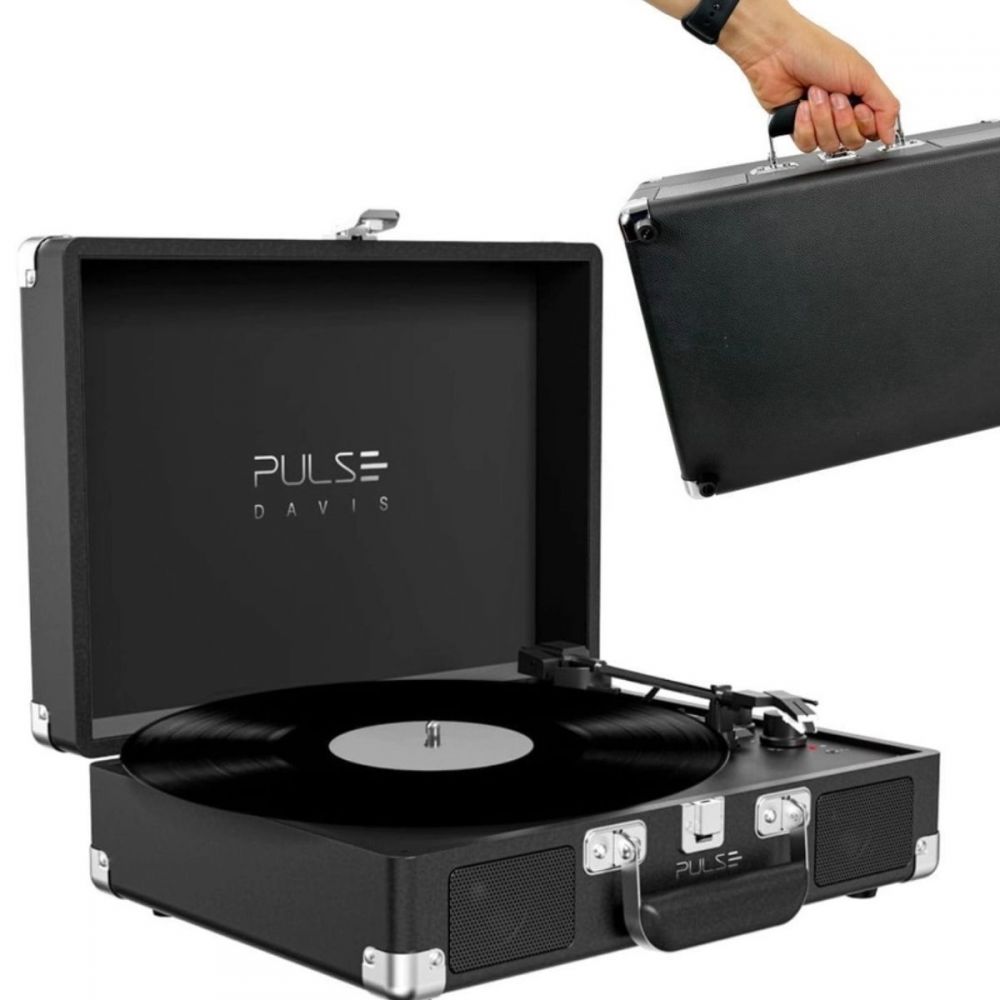 Vitrola Toca Discos Bluetooth Pulse 2 Em 1 - Multilaser