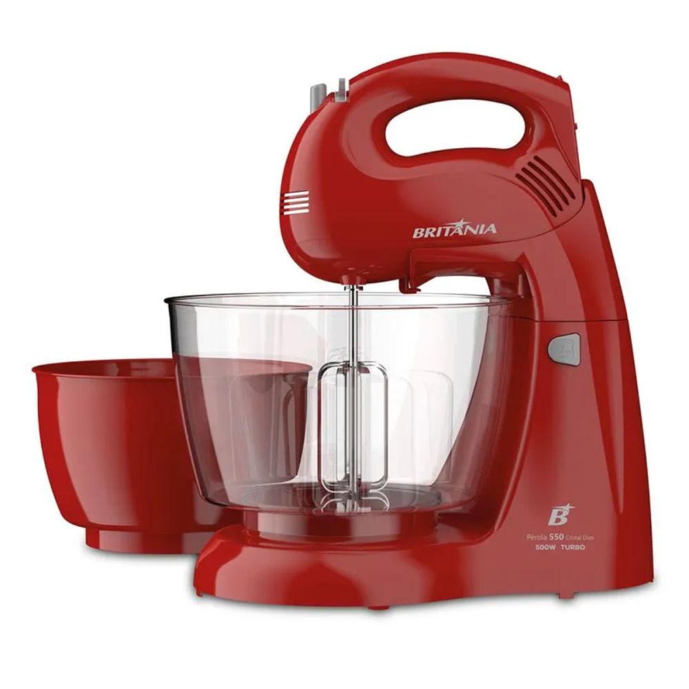 Batedeira Perola 550 Cristal Duo 500W 2 Tigelas - Britânia