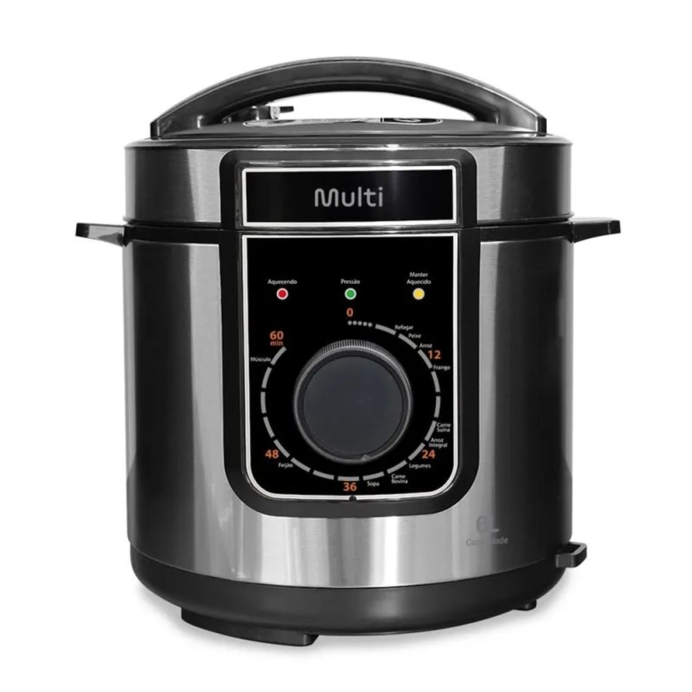 Panela de Pressão 6L 1000W-220V Cinza GO503 - Multi