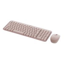 Combo Teclado e Mouse Sem Fio MK250 Rosa - Logitech