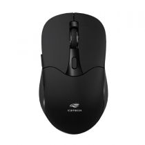 Mouse Sem Fio Recarregável Dual Mode Preto - C3Tech