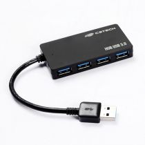 Hub USB 3.0 4 Portas HU-310BK Preto - C3 Tech