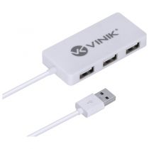 Micro Hub USB 2.0 4 Portas HUV-20B Branco - Vinik 