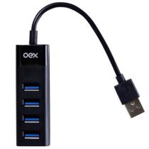 Micro Hub USB 2.0 em Linha HB102 - Oex
