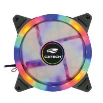 Cooler Fan P/ Gabinete RGB 120x120x25mm 1200RPM - C3Tech