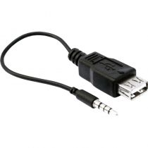 Cabo USB A-Fêmea P2-Macho 15 Cm - T-Black 