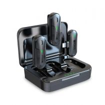 Microfone Lapela Duplo Lightning S/Fio IF-207- Hrebos