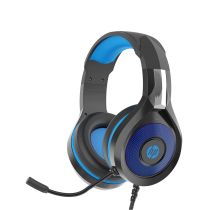Headset Gamer USB P2 Blue Light DHE-8010 Preto / Azul - HP