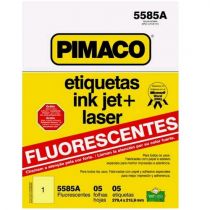 Etiqueta Fluorescente 5585A p/ Usos Especias carta c/5 Amarela - Pimaco