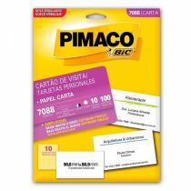 Papel Cartão de Visita 7088 Personal Cards (88,9 x 50,8) 180g/m² - Pimaco