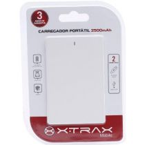 Carregador Portátil Universal 2.500mAh Branco - Xtrax
