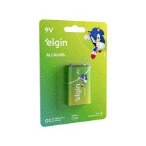 Bateria Alcalina 9V – Elgin